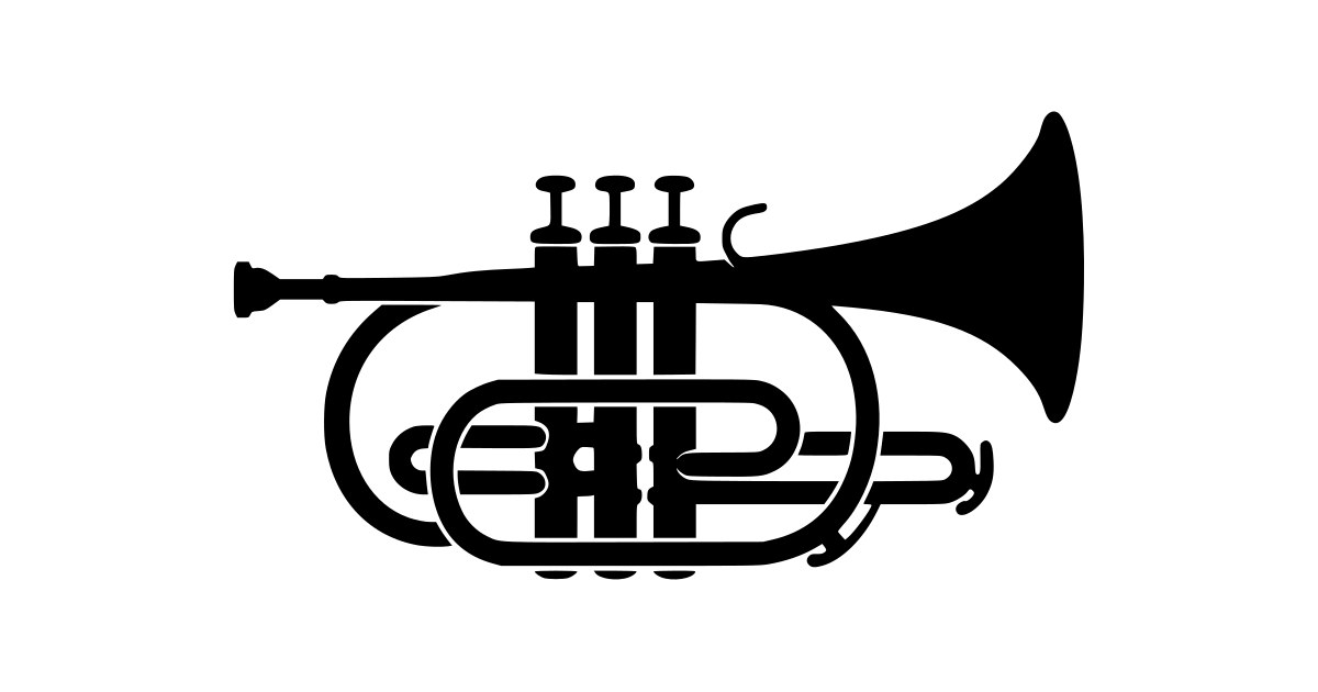 Cornet Silhouette SVG - Free Cut File & PNG Download | InfySVG