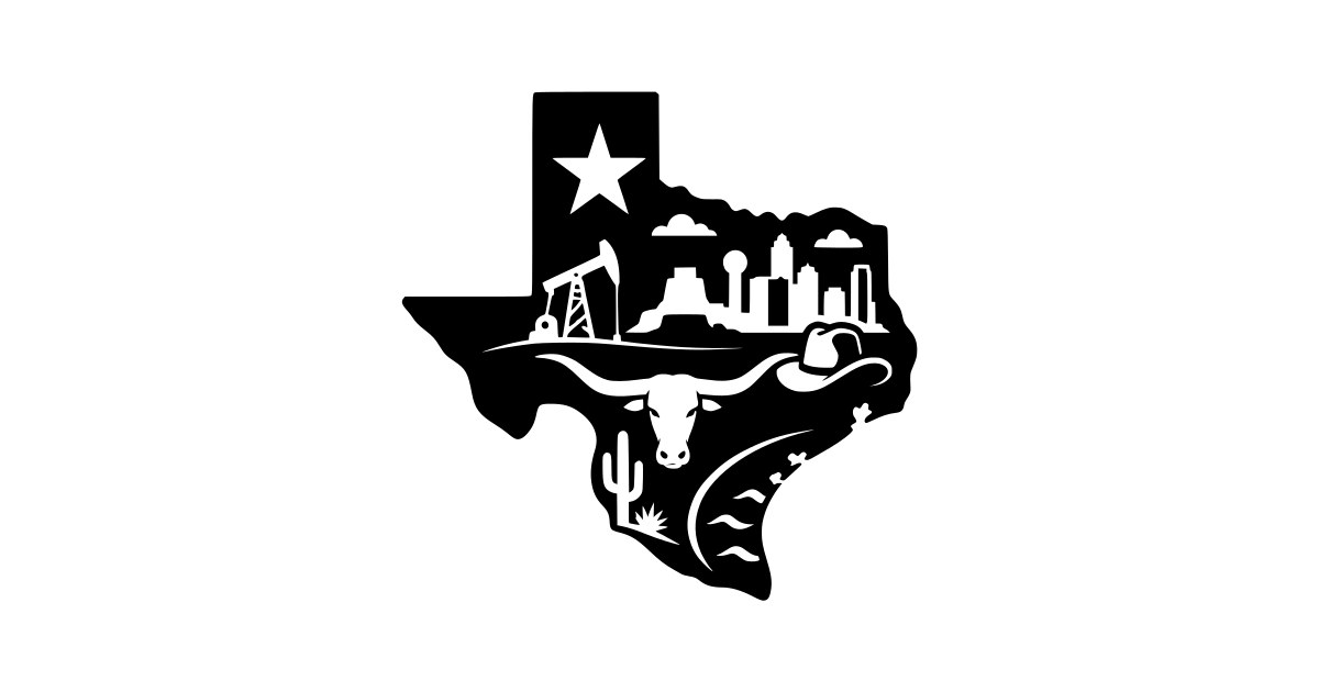 Texas State Silhouette SVG - Free Cut File & PNG Download | InfySVG