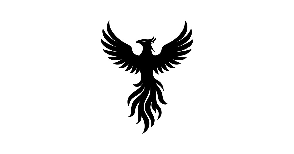 Phoenix with Flowing Tail SVG - Free Cut File & PNG Download | InfySVG
