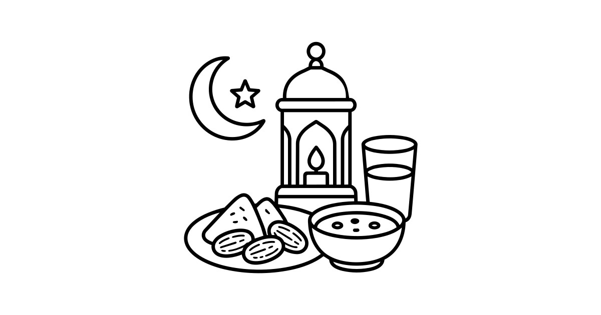 Ramadan Iftar SVG - Free Cut File & PNG Download | InfySVG