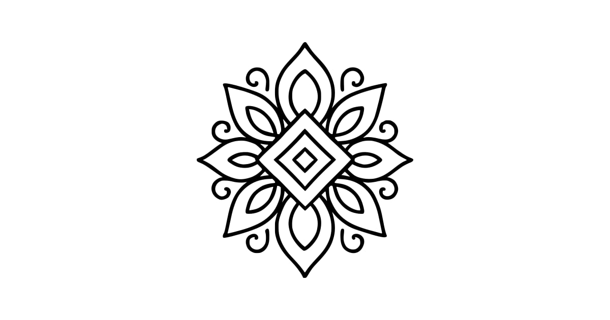 Rangoli Pattern SVG - Free Cut File & PNG Download | InfySVG