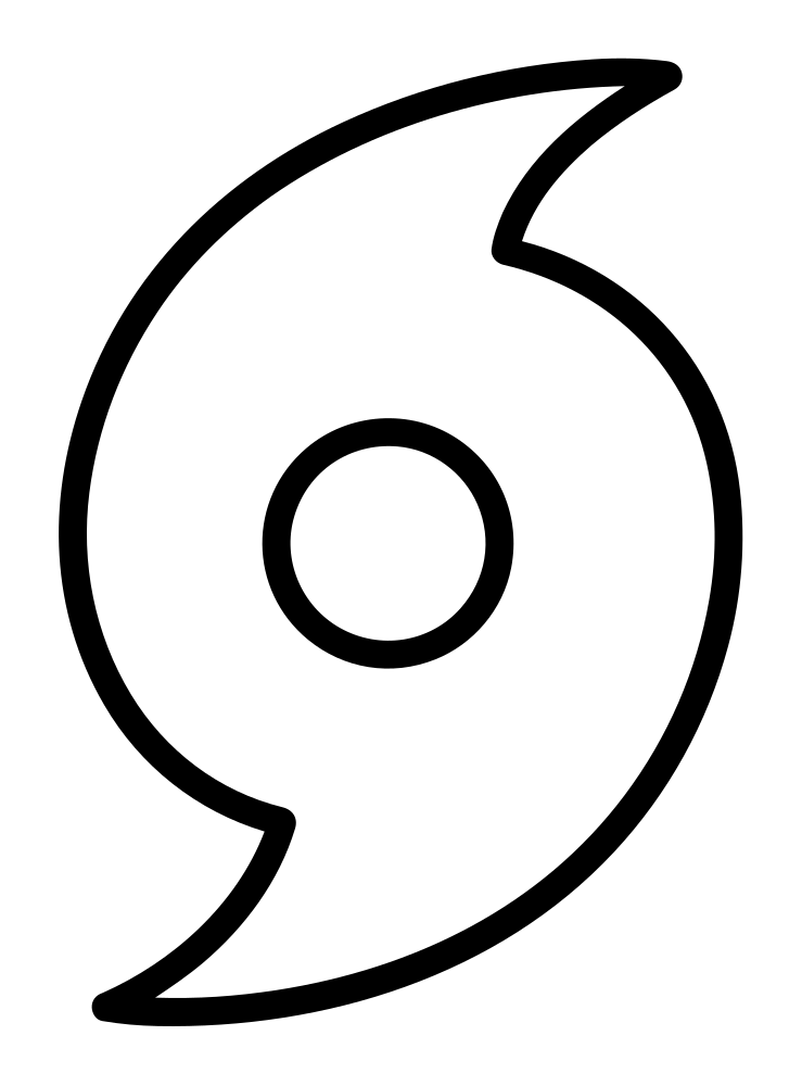 Hurricane Symbol SVG - Free Cut File & PNG Download | InfySVG